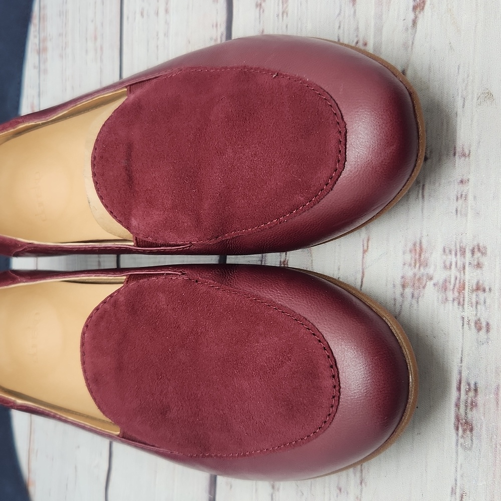 Dansko | Lace Burgundy Leather Slip-On Loafers Flats Size 37‎ 6.5 - 7 - Picture 5 of 10